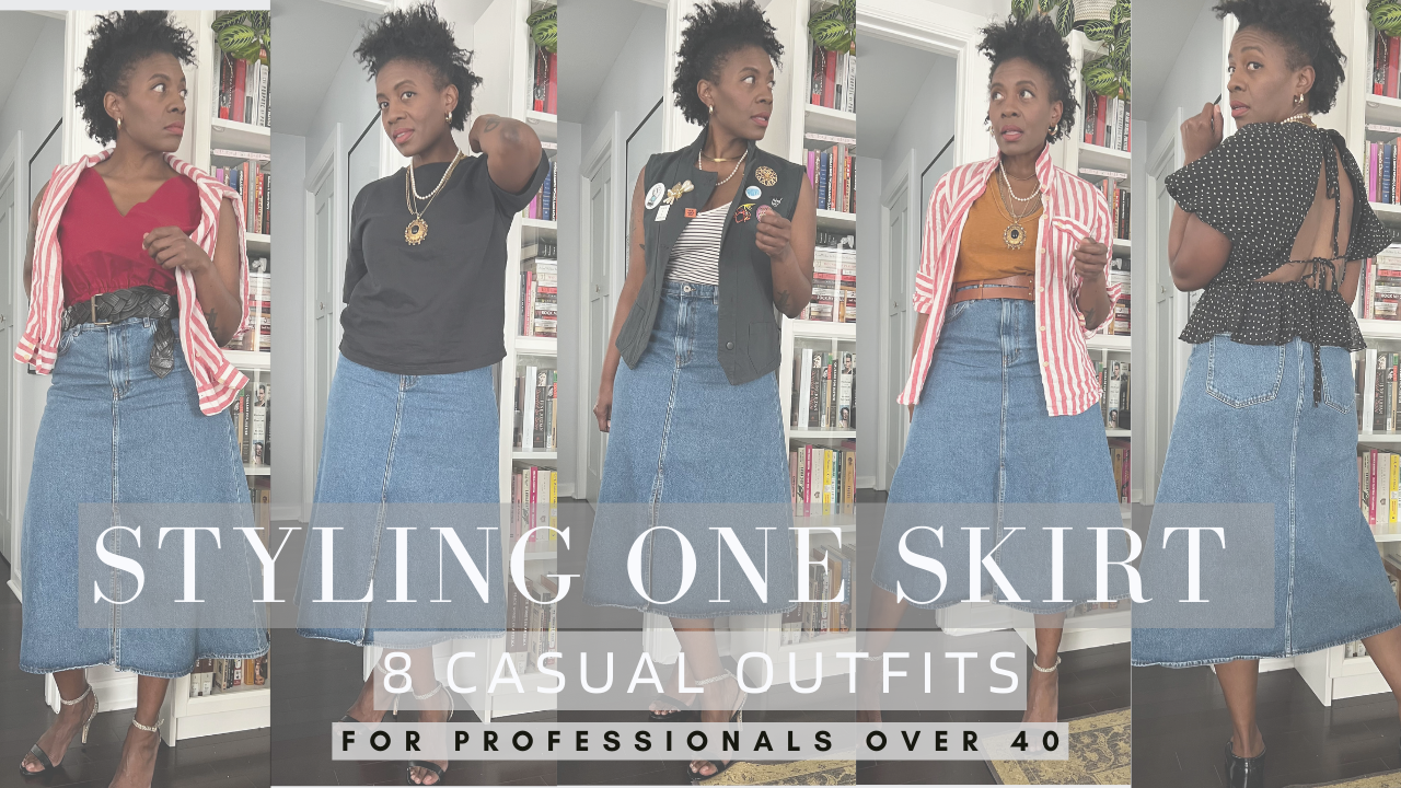 Styling One Skirt- 8 Outfits